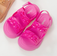 Sandal Anak-Anak Rantai Perempuan Viral Premium Tali Belakang Terbaru Fashion  Karet Jelly Kasual