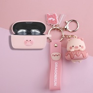 For Jabra Elite 3 Case Jabra Elite 4/5 Silicone Soft Case Cute Piggy Keychain Pendant Jabra Elite 7 