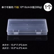 Portable Transparent Plastic Storage Box for Stamp Paper A5 A6 Card Paper 10*15 Postcards Scrapbooki