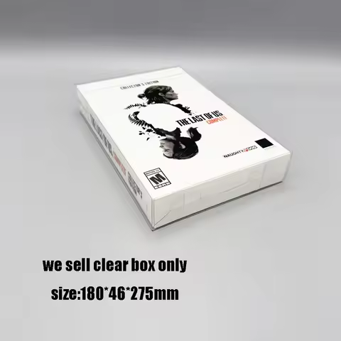 Transparent storage case PET box for PS5 The Last of Us Complete Collector’s Edition display protect