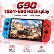 G90 Portable Handheld Game Console 7 Inch IPS HD Screen Linux Gaming Device Dual 3D Joystick HDMI TV