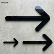 Thin black mica arrow 2 long, thread arrow 2mm thick