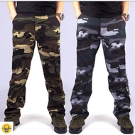 WB Kids ARMY Long Slack Pant High Quality Unisex (1Y - 12Y) - 2 Colors Seluar Askar Budak Celoreng