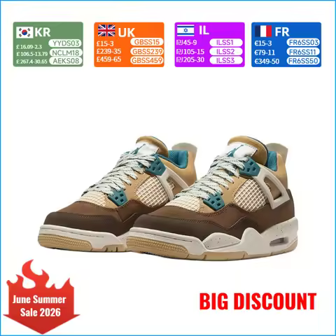 Nike AJ1 Leather Comfortable Durable Breathable High-Top Basketball Shoes Brown/White FB2214-200
