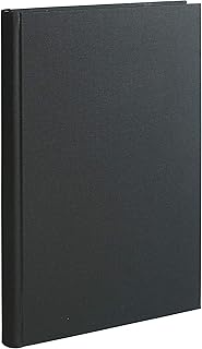 Le Dauphin 427207D Premium Notebook, Sturdy Cover, 22.5 x 35 cm, 200 Pages, Squared, 5 x 5, Black No