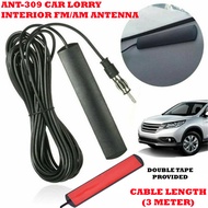 ANT309 Car Lorry 12V 24V Interior Antenna AM/FM Radio Channel Signal Aerial Antena Kereta Lori