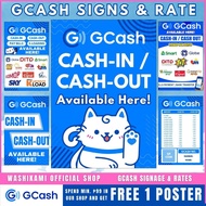 CHEAPEST : GCash Cash-in Cash-out Signage & Rates