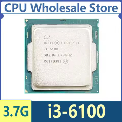 Intel Core i3-6100 i3 6100 3.7 GHz SR2HG Dual-Core Quad-Thread 51W CPU Processor LGA 1151