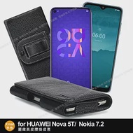 Xmart for HUAWEI Nova 5T /Nokia 7.2 麗緻真皮腰掛皮套