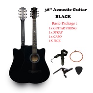 JAZZY 38 Inch Acoustic Guitar Cutaway Basic Guitar