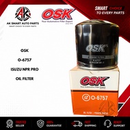 OSK Genuine  O-6757 Isuzu NPR Pro Oil Filter
