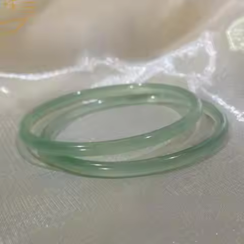 Natural Green Jade Bangle Thin Burmese Jade Bracelet Women Elegant Jewelry Genuine Myanmar Jadeite G