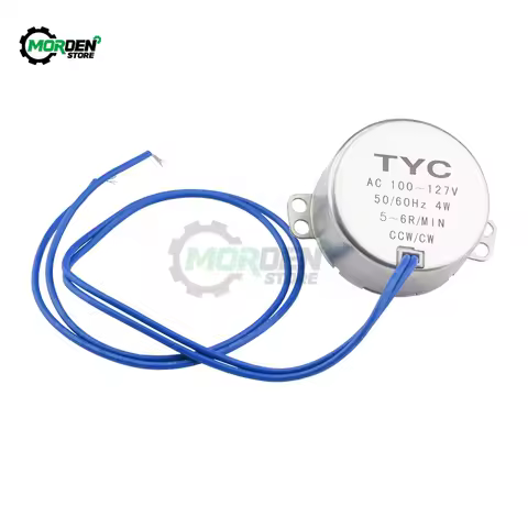 Synchronous Motor Large Torque 50/60Hz AC 100-127V 5-6RPM/MIN CCW/CW 4W Motor Accessories Power Supp