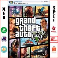 GRAND THEFT AUTO V PC/ GTA V GTA 5 PC GAME/DVD GAME GAMING LAPTOP COMPUTER CASSETTE CD GAME