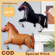 AF 1pc Animal Horse Aluminum Foil Balloons Baby Shower Birthday Party Decorations Bla White Brown Ho
