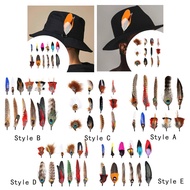 [trdfdv] Hat Feathers Cowboy Hat Feather Crafts Feathers for Fedora Decorations Men Women