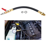 Engine Air Valve Holder Pressure Pipe M14+M18 Thread to 1/4 NPT with Ball Valve Cylinder Leakage Tes