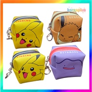 [POKEMON] Cube Pouch Coin Purse for AirPods or lip balm keyring Pikachu, Eevee, Ditto