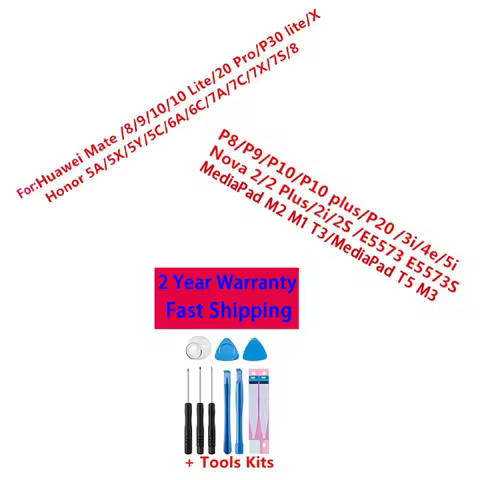 Original Battery For Huawei Honor Mate Nova 2 3 5A 5C 6A 7 7C 7A 10 P10 20 P20 7X 8 8A 8C 8X P8 9 Y9