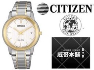 【威哥本舖】星辰CITIZEN全新原廠貨 FE6016-88A 光動能日期顯示女錶