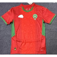 【Fans/S-4XL】25-26 Moroccan home and away venues Football T-shirt Can Add Your Name and Number
