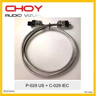 Lapp Cabel 110CY 3Cx2.5mm Power Cord + OYAIDE P-029 US Power Plug + OYAIDE C-029 IEC Connector