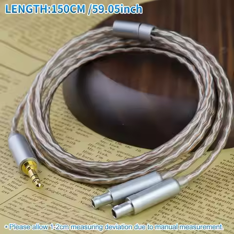 okcsc HD800 Headphone Cable for Sennheiser Earbuds Configuration of 30 Pieces per Core for Sennheise