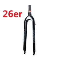 TOSEEK Suspension Bike 26er 27.5er 29er Bicycle Fork Tapered Bike Hard Fork 520g Carbon Mtb Mountain