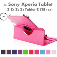 For Sony Xperia Tablet Z Z1 Z2 Z4 Tablet Z LTE 10.1" 360 Degree Rotating Universal Tablet PU Leather