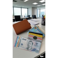 SOUVENIR DOUBLE-SIDED FOLDING CARD WALLET, CAN BE USED FOR KTP/STNK/SIM/ETC CARDS
