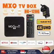 【READY STOCK】MXQ Pro Android 10.1 Smart TV Box 4K Media Player Set-top Box2.4G&5G Wifi Chip Intellig