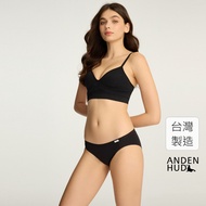 [Anden Hud] Classic Solid Color.low Waist Briefs (Black) Pure Cotton Made In Taiwan