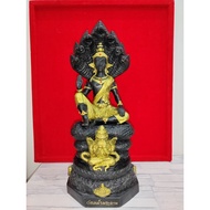 精美龙头泽度金+比达旁帕咁 供奉型金身 37x15cm Phra Jatukam Rammathe Bucha Wat Mahatat /Wat Na Phra Lan Nakhon Si Thamm