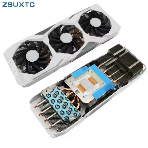 RTX2060 S Graphics Card Replacement Heatsink with Fan For GIGABYTE RTX 2060 SUPER GAMING OC 3X WHITE