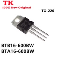 10Pcs BTB16-600BW BTA16-600BW TO-220 Triac line IC 100% Quality, In Stock