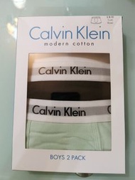 2👍全新- Calvin Klein 男童S碼-modern cotton（8-10）歲全棉平腳內褲