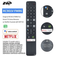 Rc901v FMR6 รีโมตคอนโทรลทีวี ควบคุมด้วยเสียง แฮนด์ฟรี สําหรับ TCL 55 นิ้ว 4K HDR Google TV Duby Visual 55P727