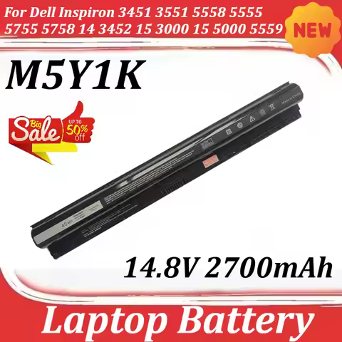 M5Y1K 14.8V 2700mAh For Dell Inspiron 3451 3551 5558 5555 5755 5758 14 3452 15 3000 15 5000 5559 Lap