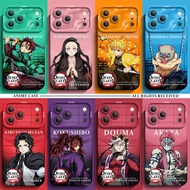 Demon Slayer Akaza Nezuko Zenitsu Silicone Shockproof Phone Case for Apple iPhone 17 Pro Max Anti Dr