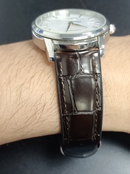 Original New leather bottom rubber watch strap for men suitable for Tissot Longines Mido Armani Omega soft bracelet