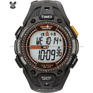 TIMEX T5J641 Men's Digital Watch IRONMAN TRIATHLON Shock Resistant Solar 44mm Resin Strap Black *Original