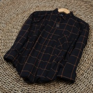 KEMEJA MEN'S SHIRT PREMIUM FLANNEL SHIRT Eighty MEN'S LONG-SLEEVEDEIGHT F3738 - T1, M NEWEST COOL JU