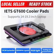 BRoses IETS GT600 Gaming Laptop Cooler Pads | Powerful Turbo-Fan RGB Laptop Cooler | Maintain Gaming