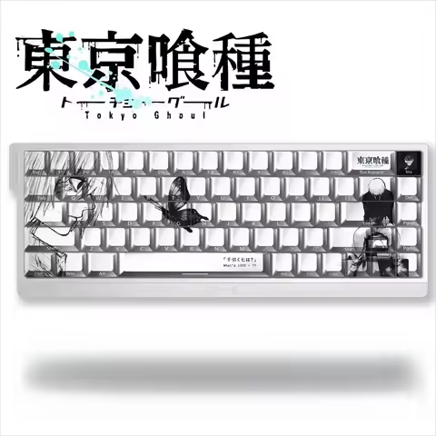 Tokyo Ghoul Keycaps Anime Chreey Side Transparent Dye-Sub PBT Custom Mechanical Keyboard Keycaps Ez6