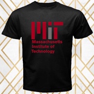 Mit Massachusets Institute Technology Logo Men'S Black T-Shirt
