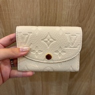 LV 米白牛皮壓紋Rosalie零錢包M81445