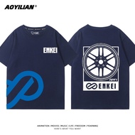 【Hot Sale】 Formula Race Enkei Wheels Car Technology Lovers 100% Cotton Soft Premium  T-Shirt Short S