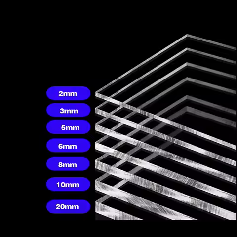 High Transparent Acrylic Plates/Transparent Plexiglass Sheet, Customized Processing Thick1/2/3/4mm 1