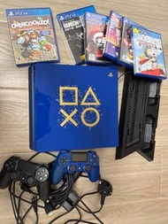 PlayStation 4 藍色特別版 主機+手製再送遊戲