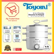 TOYOMI 4.0L (MC 686SS) 2-in-1 Combo Steamer &amp; Hotpot